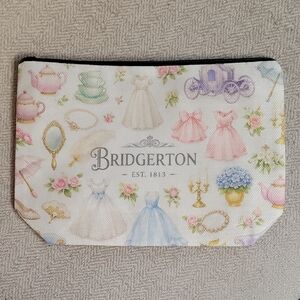Bridgerton Floral Cosmetic Pouch - Pastel Multicolor